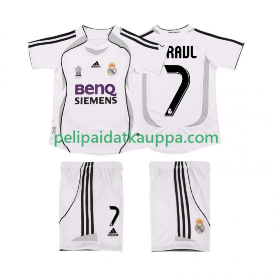Real Madrid RAUL 7 2007 Retro Koti Fanipelipaita (Lasten) 2006 Lyhythihainen Real Madrid RAUL 7 2007 Retro Koti Fanipelipaita (Lasten) 2006 Lyhythihainen