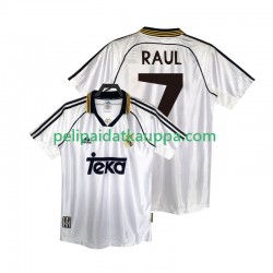 Real Madrid RAUL 7 2000 Retro Koti Fanipelipaita (Miehet) 1998 Lyhythihainen