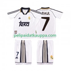 Real Madrid RAUL 7 2000 Retro Koti Fanipelipaita (Lasten) 1998 Lyhythihainen