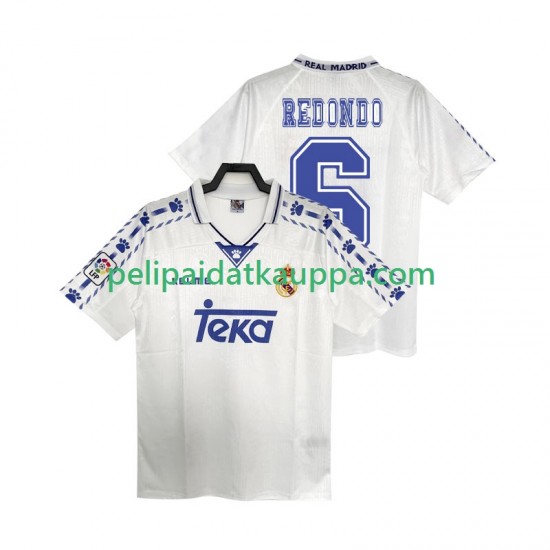 Real Madrid REDONDO 6 1996 1997 Retro Koti Fanipelipaita (Miehet) Lyhythihainen Real Madrid REDONDO 6 1996 1997 Retro Koti Fanipelipaita (Miehet) Lyhythihainen