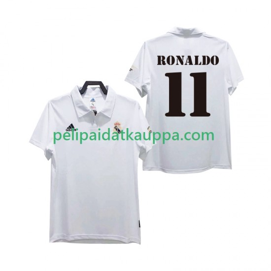 Real Madrid RONALDO 11 2003 Retro Koti Fanipelipaita (Miehet) 2002 Lyhythihainen