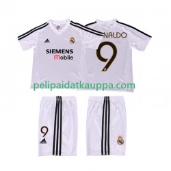 Real Madrid RONALDO 9 5 Retro Koti Fanipelipaita (Lasten) 2004 2002 Lyhythihainen