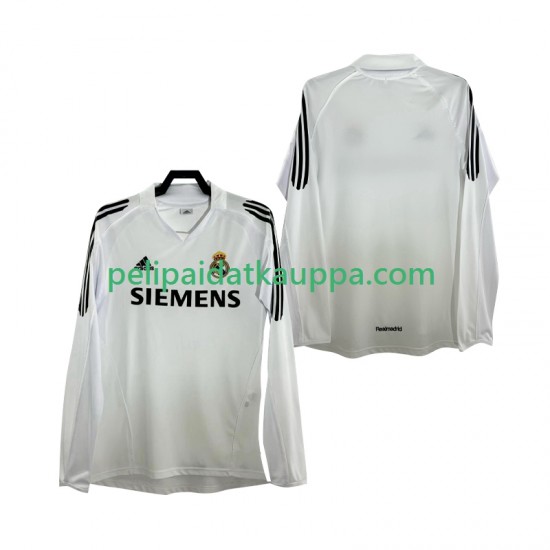 Real Madrid 2005 Retro Koti Fanipelipaita (Miehet) 2006 Pitkähihainen Real Madrid 2005 Retro Koti Fanipelipaita (Miehet) 2006 Pitkähihainen
