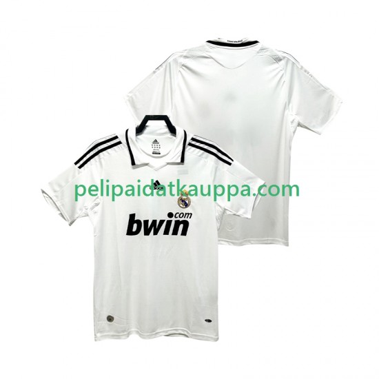 Real Madrid 2009 Retro Koti Fanipelipaita (Miehet) 2008 Lyhythihainen
