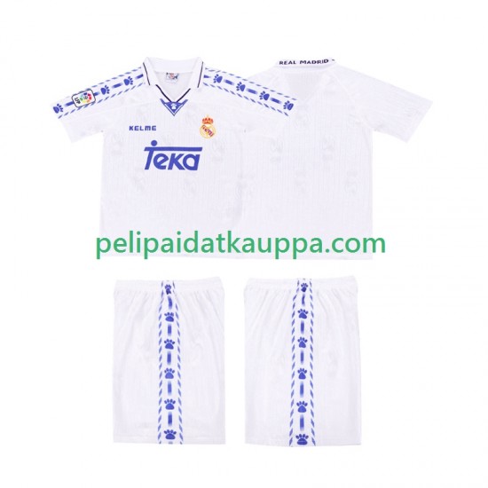 Real Madrid 1996-1997 Retro Koti Fanipelipaita (Lasten) Lyhythihainen Real Madrid 1996-1997 Retro Koti Fanipelipaita (Lasten) Lyhythihainen