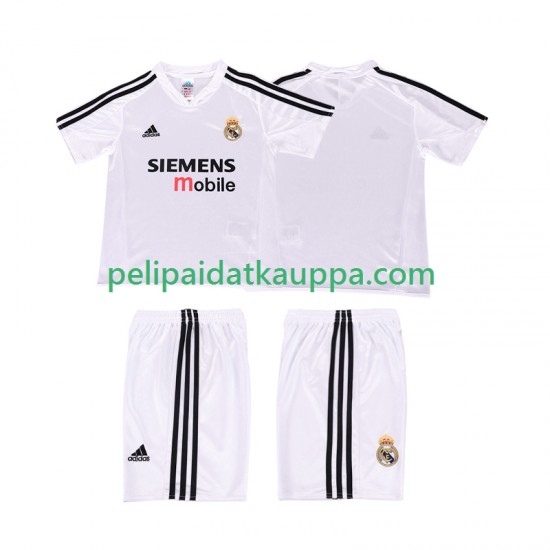 Real Madrid 5 Retro Koti Fanipelipaita (Lasten) 2004 2002 Lyhythihainen