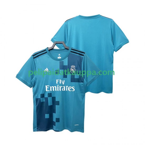 Real Madrid 2017 2018 Retro Kolmas Fanipelipaita (Miehet) Lyhythihainen Real Madrid 2017 2018 Retro Kolmas Fanipelipaita (Miehet) Lyhythihainen