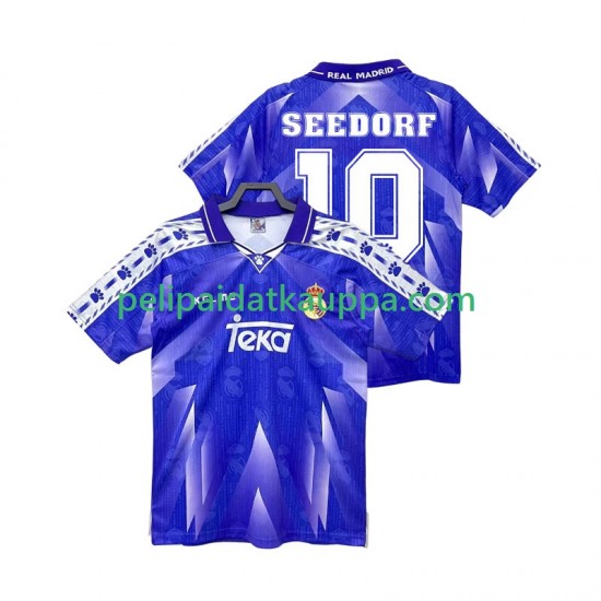 Real Madrid SEEDORF 10 1996 1997 Retro Vieras Fanipelipaita (Miehet) Lyhythihainen Real Madrid SEEDORF 10 1996 1997 Retro Vieras Fanipelipaita (Miehet) Lyhythihainen