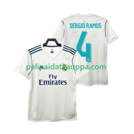 Real Madrid SERGIO RAMOS 4 2017 2018 Retro Koti Fanipelipaita (Miehet) Lyhythihainen Real Madrid SERGIO RAMOS 4 2017 2018 Retro Koti Fanipelipaita (Miehet) Lyhythihainen