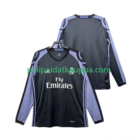 Real Madrid 2016 2017 Retro Kolmas Fanipelipaita (Miehet) Pitkähihainen Real Madrid 2016 2017 Retro Kolmas Fanipelipaita (Miehet) Pitkähihainen