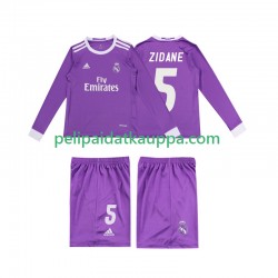 Real Madrid ZIDANE 5 2016 Retro Vieras Fanipelipaita (Lasten) Pitkähihainen
