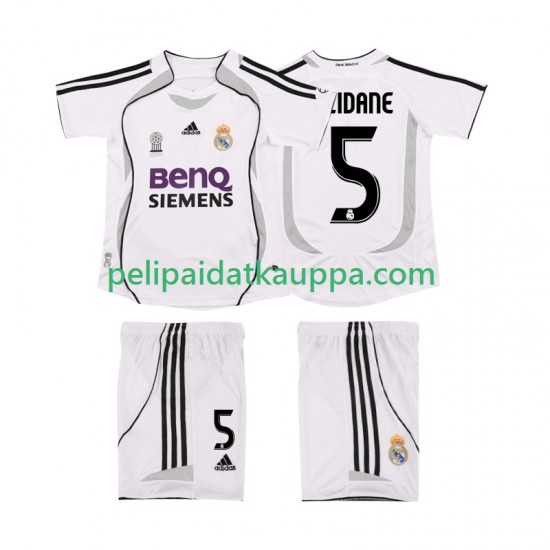 Real Madrid ZIDANE 5 2007 Retro Koti Fanipelipaita (Lasten) 2006 Lyhythihainen