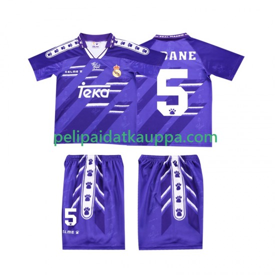 Real Madrid ZIDANE 5 1996 Retro Vieras Fanipelipaita (Lasten) 1994 Lyhythihainen