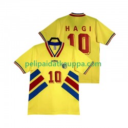 Romania Hagi 10 Retro Koti Fanipelipaita (Miehet) 1994 Lyhythihainen