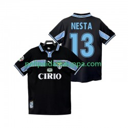 SS Lazio NESTA 13 Retro Vieras Fanipelipaita (Miehet) 1998 1999 Lyhythihainen