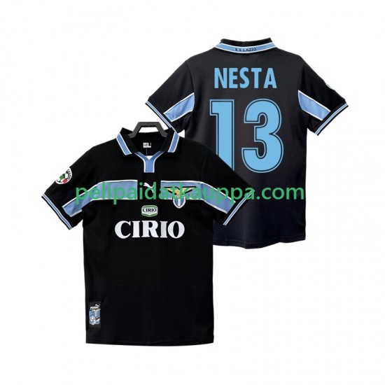 SS Lazio NESTA 13 Retro Vieras Fanipelipaita (Miehet) 1998 1999 Lyhythihainen