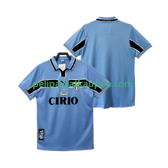 SS Lazio Retro Koti Fanipelipaita (Miehet) 1998 1999 Lyhythihainen