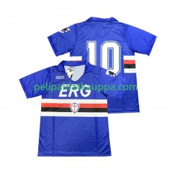 Sampdoria 10 1990 1991 Retro Koti Fanipelipaita (Miehet) Lyhythihainen