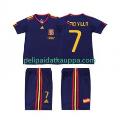 Espanja DAVID VILLA 7 Retro Vieras Fanipelipaita (Lasten) 2010 Lyhythihainen