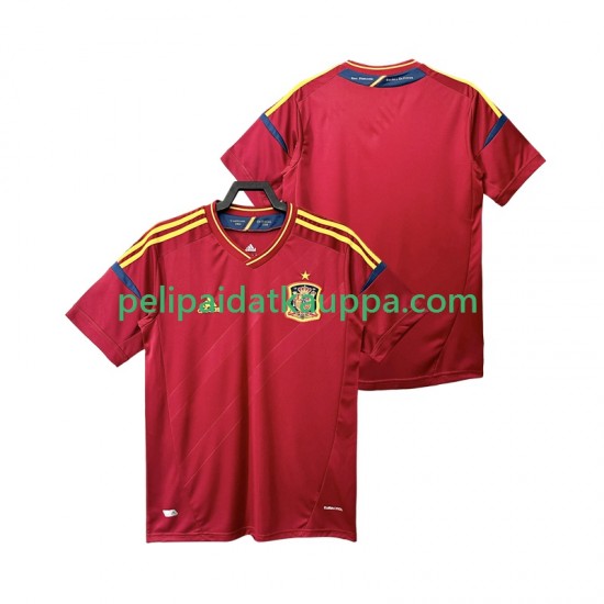 Espanja 2012 Retro Koti Fanipelipaita (Miehet) Lyhythihainen
