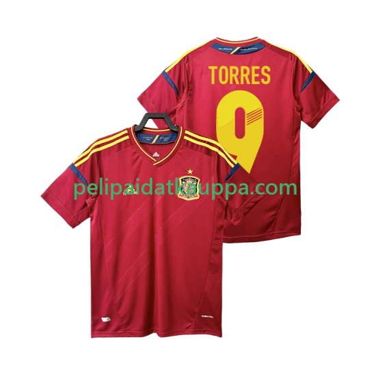 Espanja TORRES 9 2012 Retro Koti Fanipelipaita (Miehet) Lyhythihainen