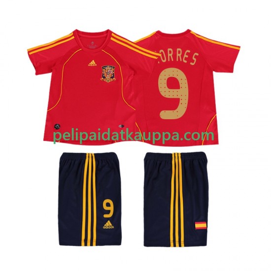 Espanja TORRES 9 Retro Koti Fanipelipaita (Lasten) 2008 Lyhythihainen Espanja TORRES 9 Retro Koti Fanipelipaita (Lasten) 2008 Lyhythihainen