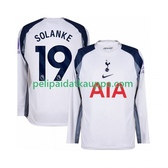 Tottenham Hotspur Solanke 19 Koti Fanipelipaita (Miehet) 2025-2026 Pitkähihainen
