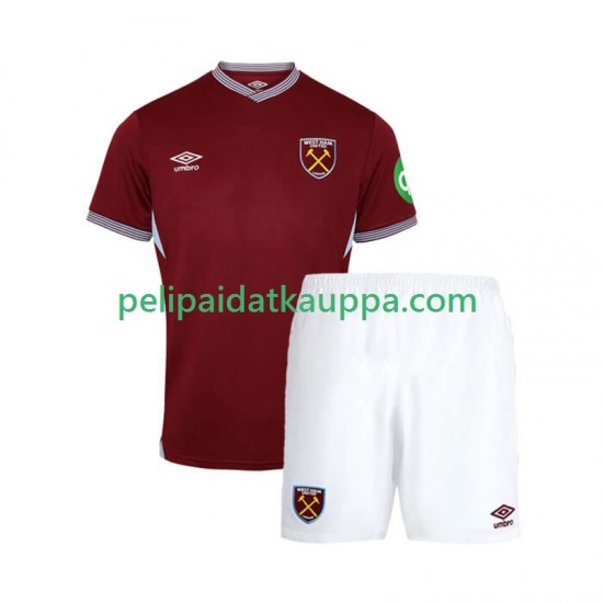 West Ham United Koti Fanipelipaita (Lasten) 2025-2026 Lyhythihainen West Ham United Koti Fanipelipaita (Lasten) 2025-2026 Lyhythihainen