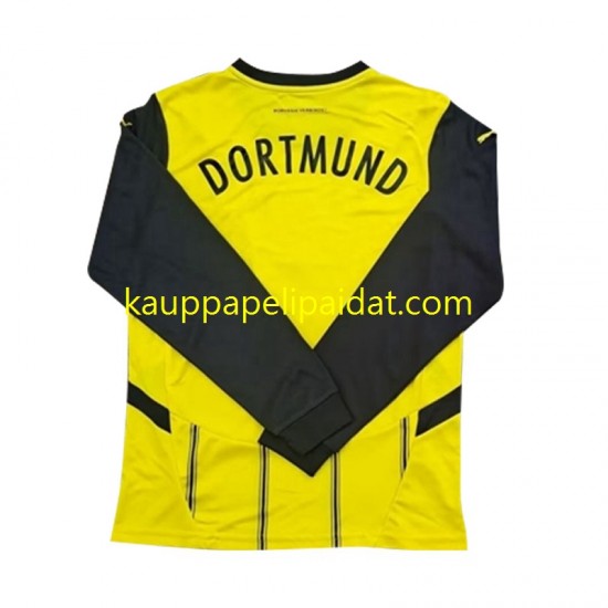 Borussia Dortmund Koti Fanipelipaita (Miehet) 2024-2025 Pitkähihainen