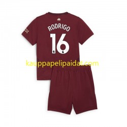 Manchester City RODRIGO 16 Kolmas Fanipelipaita (Lasten) 2024-2025 Lyhythihainen