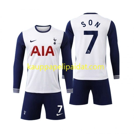 Tottenham Spurs Son 7 Koti Fanipelipaita (Lasten) 2024-2025 Pitkähihainen