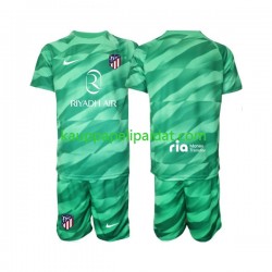 Atlético Madrid Green color Maalivahdin Vieras Fanipelipaita (Lasten) 2023-2024 Lyhythihainen