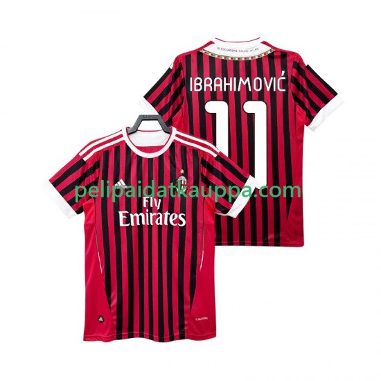 AC Milan Zlatan IBRAHIMOVIC 11 2012 Retro Koti Fanipelipaita (Miehet) 2011 Lyhythihainen AC Milan Zlatan IBRAHIMOVIC 11 2012 Retro Koti Fanipelipaita (Miehet) 2011 Lyhythihainen