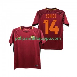AS Roma SCHICK 14 2017-2018 Retro Koti Fanipelipaita (Miehet) Lyhythihainen