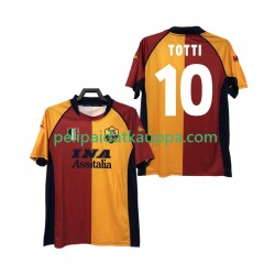 AS Roma Totti 10 2000-2001 Retro Koti Fanipelipaita (Miehet) Lyhythihainen