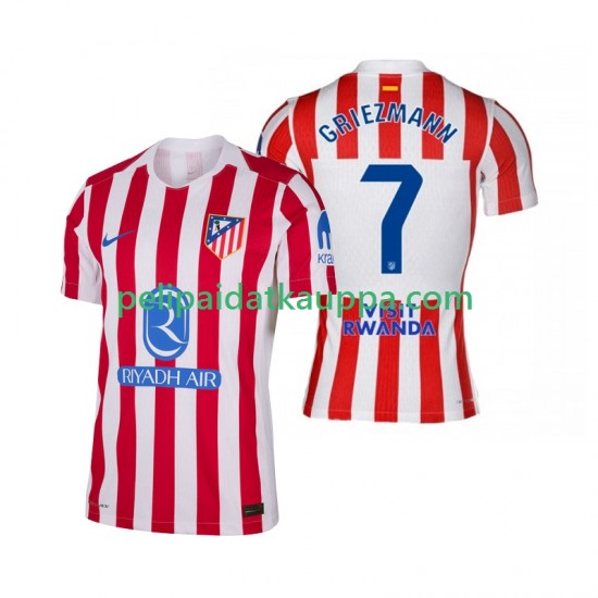 Atlético Madrid Antoine Griezmann 7 Koti Fanipelipaita (Miehet) 2025-2026 Lyhythihainen Atlético Madrid Antoine Griezmann 7 Koti Fanipelipaita (Miehet) 2025-2026 Lyhythihainen