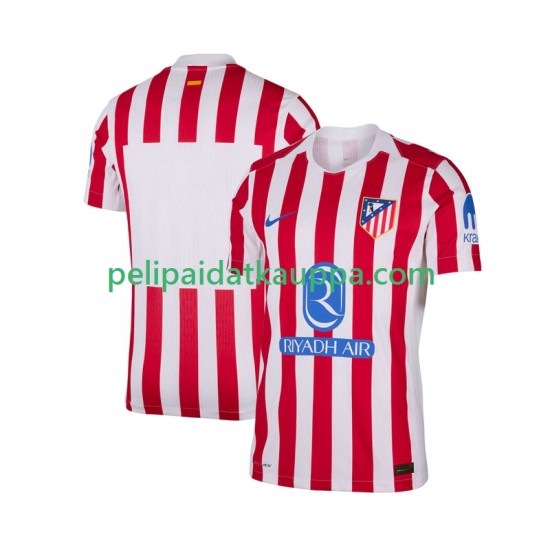 Atlético Madrid Koti Fanipelipaita (Miehet) 2025-2026 Lyhythihainen Atlético Madrid Koti Fanipelipaita (Miehet) 2025-2026 Lyhythihainen