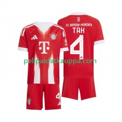 FC Bayern München Jonathan Tah 4 Koti Fanipelipaita (Lasten) 2025-2026 Lyhythihainen