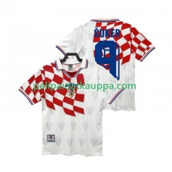 Kroatia BSUKER 9 Retro Koti Fanipelipaita (Miehet) 1998 Lyhythihainen