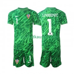 Kroatia DOMINIK LIVAKOVIC 1 Maalivahdin Vieras Fanipelipaita (Lasten) 2024 Lyhythihainen