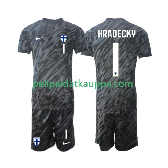 Suomi HRADECKY 1 Maalivahdin Koti Fanipelipaita (Lasten) 2024 Lyhythihainen