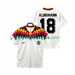 Saksa KLINSMANN 18 Retro Koti Fanipelipaita (Miehet) 1994 Lyhythihainen