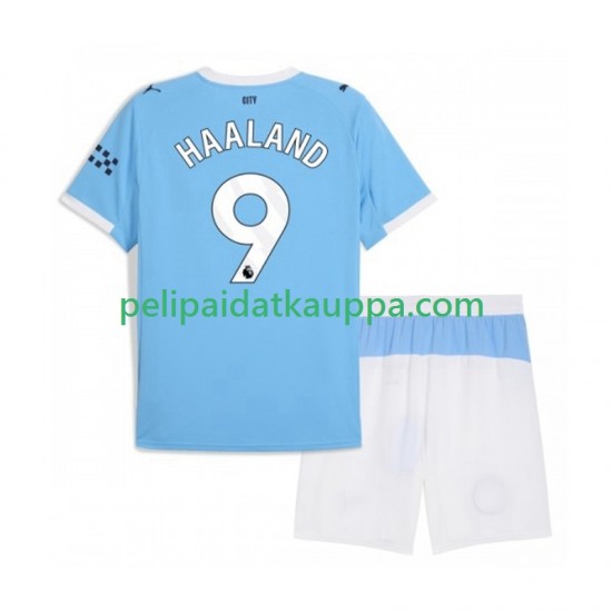 Manchester City Erling Haaland 9 Koti Fanipelipaita (Lasten) 2025-2026 Lyhythihainen