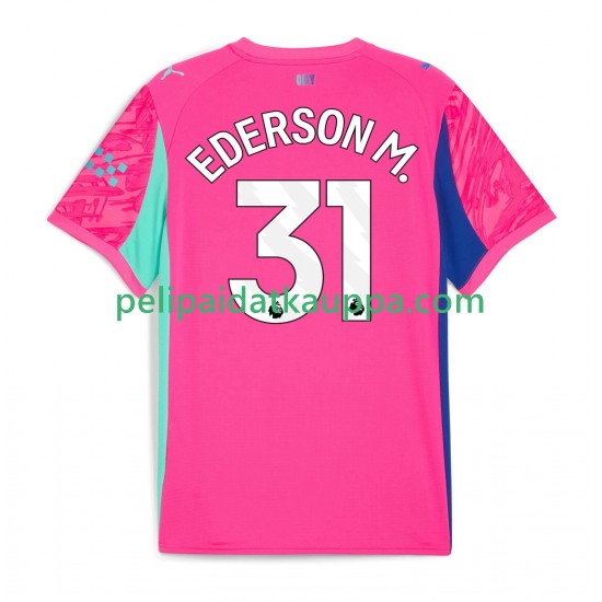 Manchester City Ederson Moraes 31 Maalivahdin Vieras Fanipelipaita (Miehet) 2025-2026 Lyhythihainen