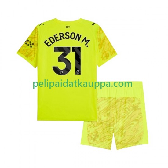 Manchester City Ederson Moraes 31 Maalivahdin Kolmas Fanipelipaita (Lasten) 2025-2026 Lyhythihainen Manchester City Ederson Moraes 31 Maalivahdin Kolmas Fanipelipaita (Lasten) 2025-2026 Lyhythihainen