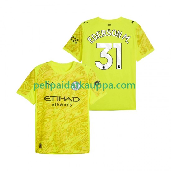 Manchester City Ederson Moraes 31 Maalivahdin Kolmas Fanipelipaita (Miehet) 2025-2026 Lyhythihainen Manchester City Ederson Moraes 31 Maalivahdin Kolmas Fanipelipaita (Miehet) 2025-2026 Lyhythihainen