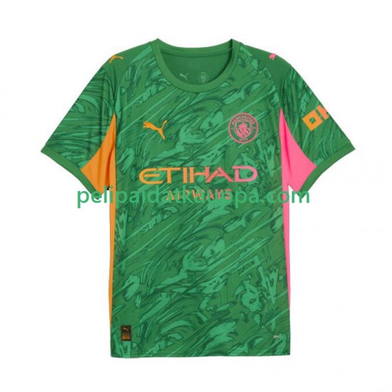 Manchester City Maalivahdin Koti Fanipelipaita (Miehet) 2025-2026 Lyhythihainen