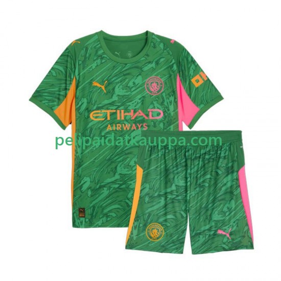 Manchester City Maalivahdin Koti Fanipelipaita (Lasten) 2025-2026 Lyhythihainen Manchester City Maalivahdin Koti Fanipelipaita (Lasten) 2025-2026 Lyhythihainen