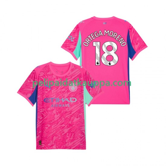 Manchester City ORTEGA MORENO 18 Maalivahdin Vieras Fanipelipaita (Miehet) 2025-2026 Lyhythihainen