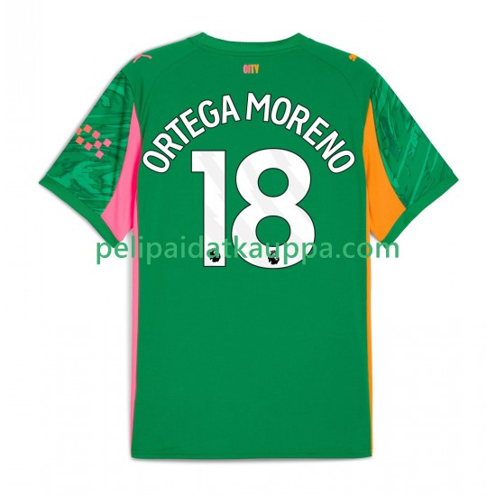 Manchester City ORTEGA MORENO 18 Maalivahdin Koti Fanipelipaita (Miehet) 2025-2026 Lyhythihainen